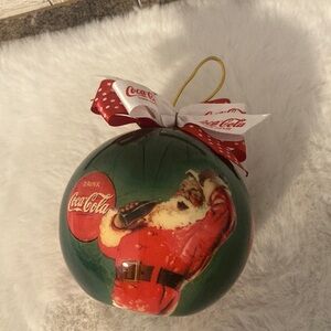 Vintage 1994 Coca Cola Santa Ornament